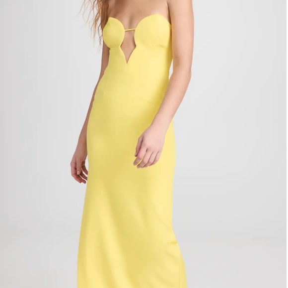 Bardot Eleni Midi Dress - Yellow (Sunshine) - Picture 4 of 6